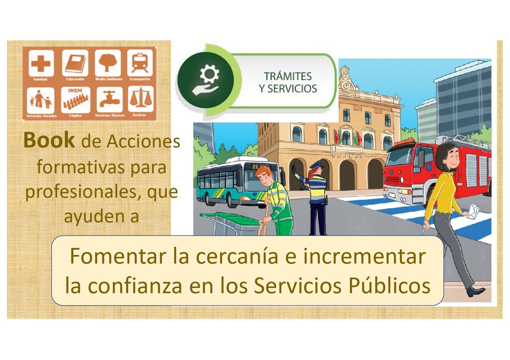 A book of acciones formatives for professionals that ayudan a