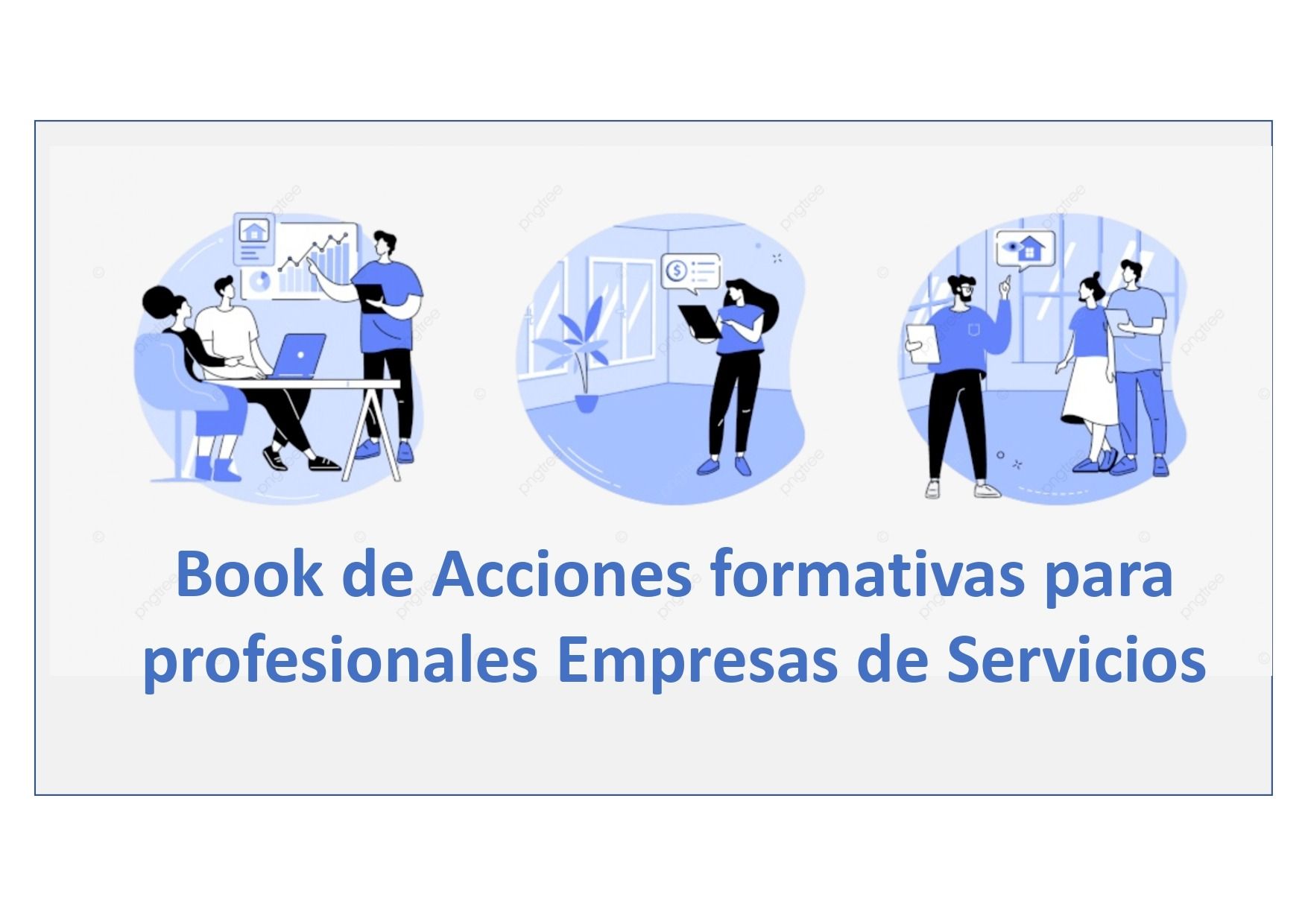 A book of acciones formativas para profesionales empresas de servicios