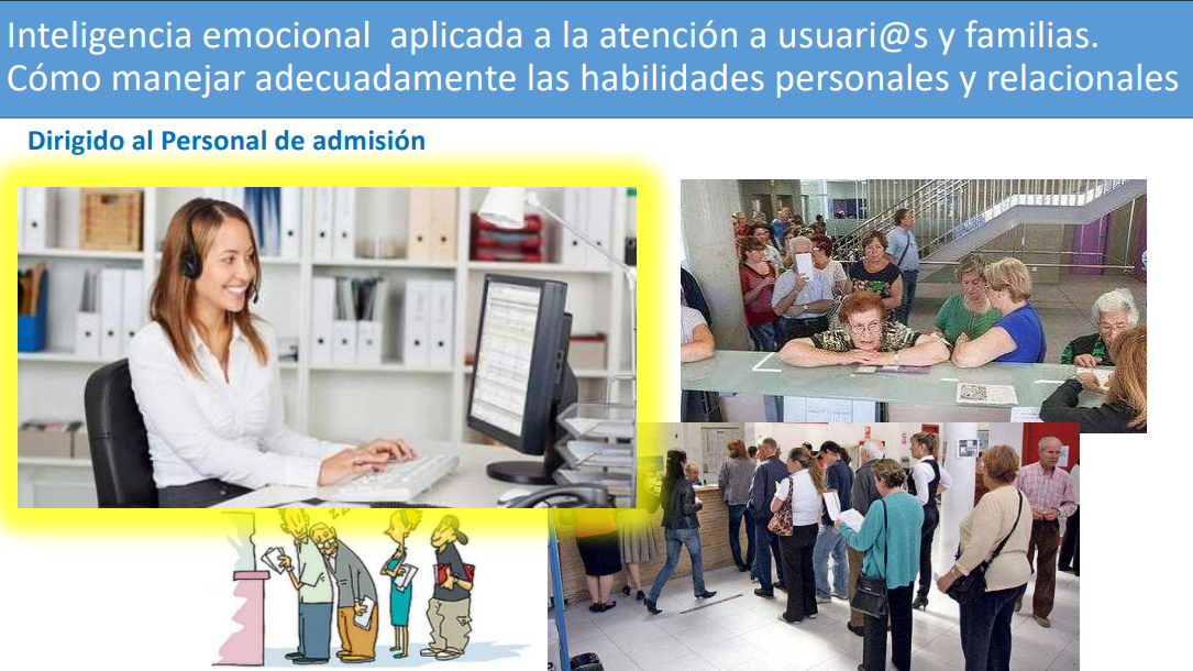 Una mujer está sentada en un escritorio con una computadora frente a ella.